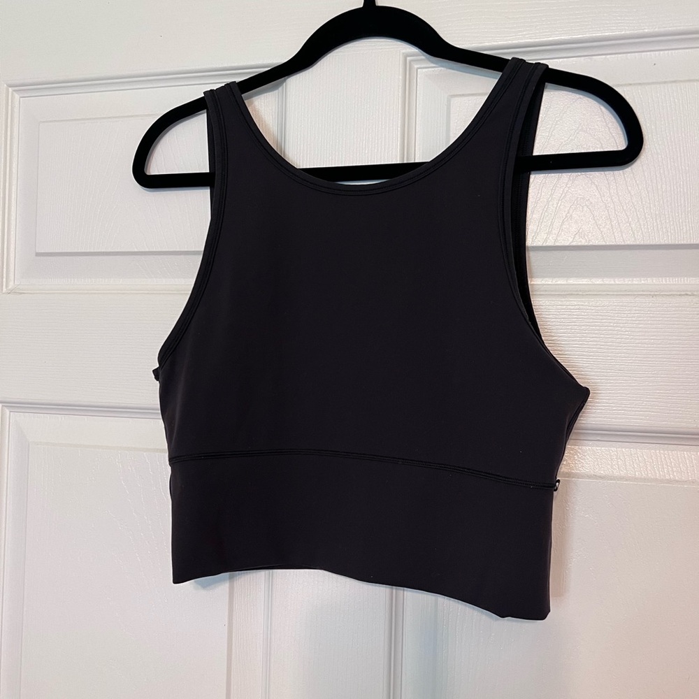 Lululemon workout top size 12 black woman reversible